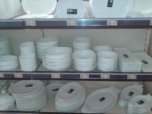 в престижных заведениях используют чаще всего белую посуду