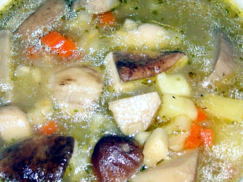 фото заставка к рецепту картофельного супа с грибами