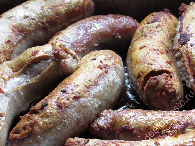 готовые купаты крупным планом