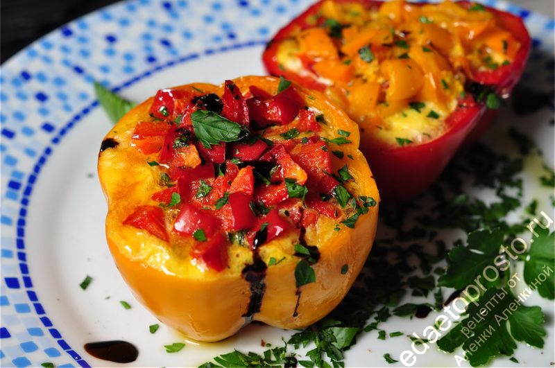 фото вкусного перца фаршированного овощами