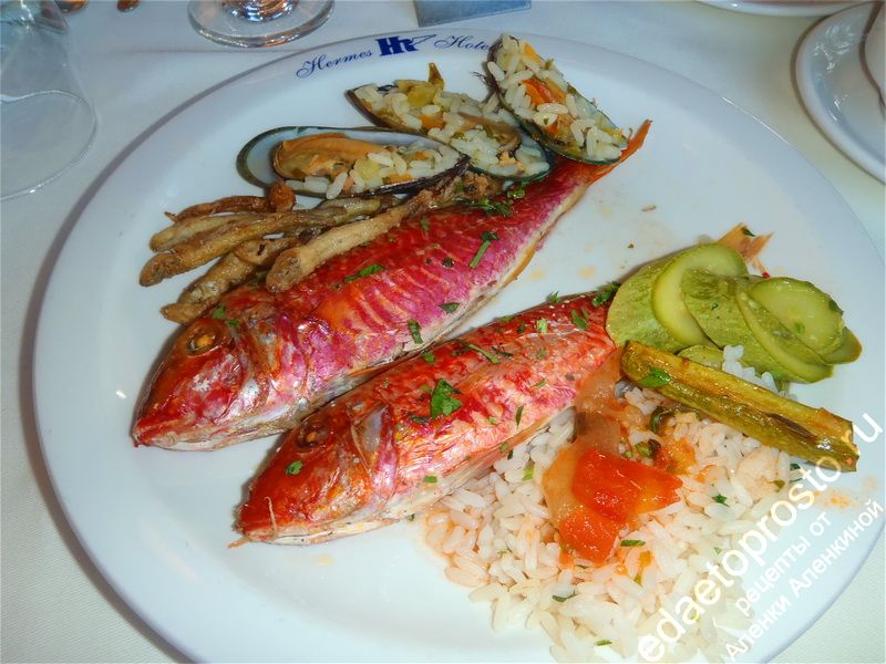 фото вкусного тушеного морского окуня