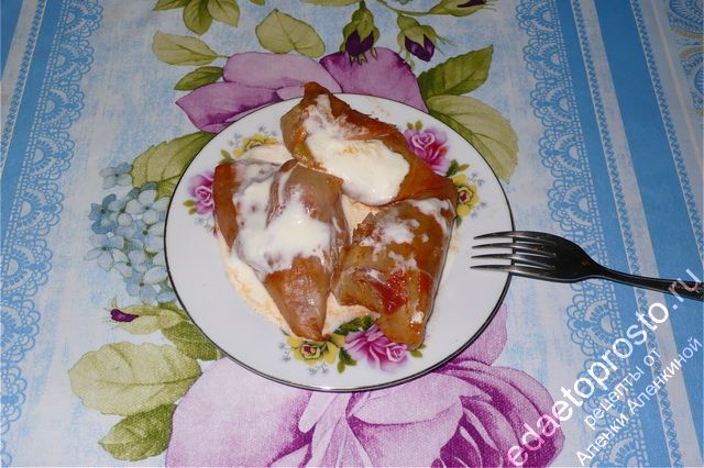 Голубцы с рисом фото