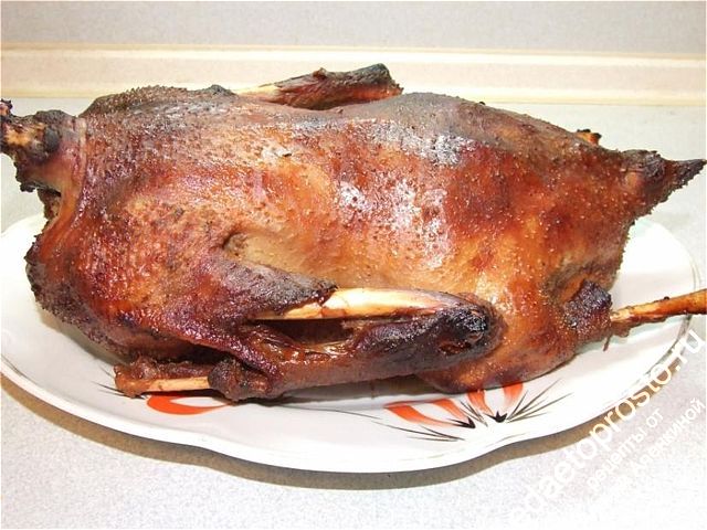 гусь с яблоками фото