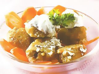 фото детских картофельных клецок с мясом