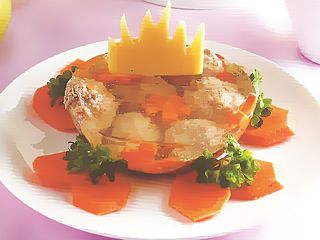 Детские мясные заливные фрикадельки фото