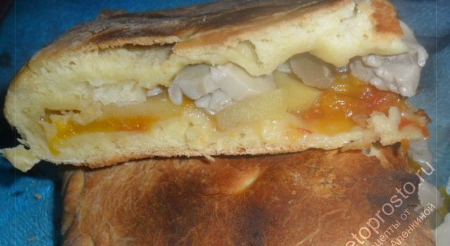 пирог с тыквой и грибами фото