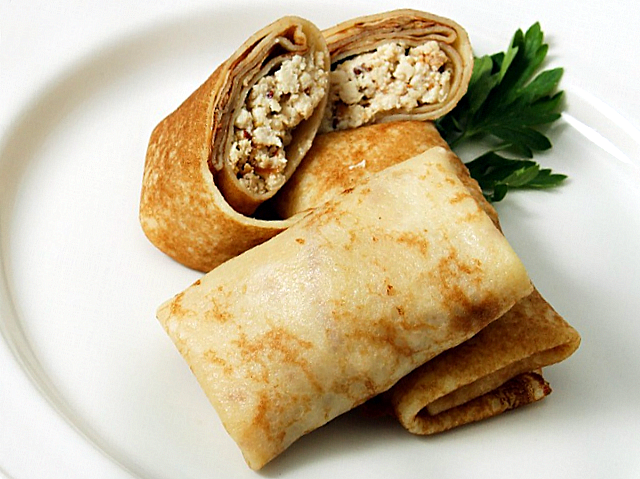 фото блинов с начинкой из курицы