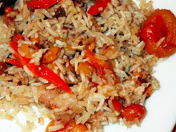 фото заставка к рецепту моркови тушеной с рисом